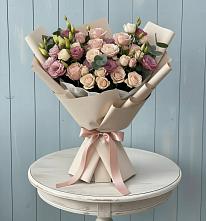 Букет цветов из:  Розы и Лизиантусы #REPLACE_PRED# Дракино