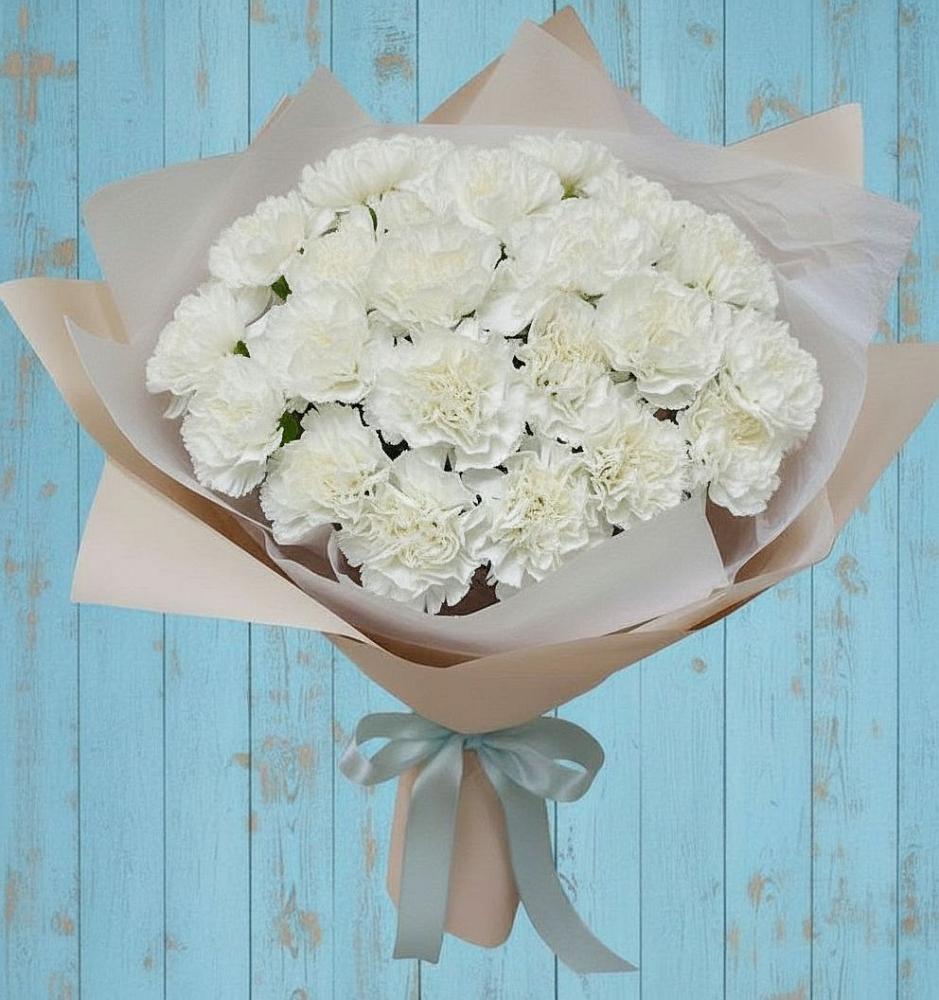 Букет цветов из: Гвоздики в Дракино