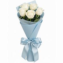 Букет 5 Белых роз Проуд #REPLACE_PRED# Дракино