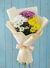 Букет цветов из:  Хризантемы в Дракино