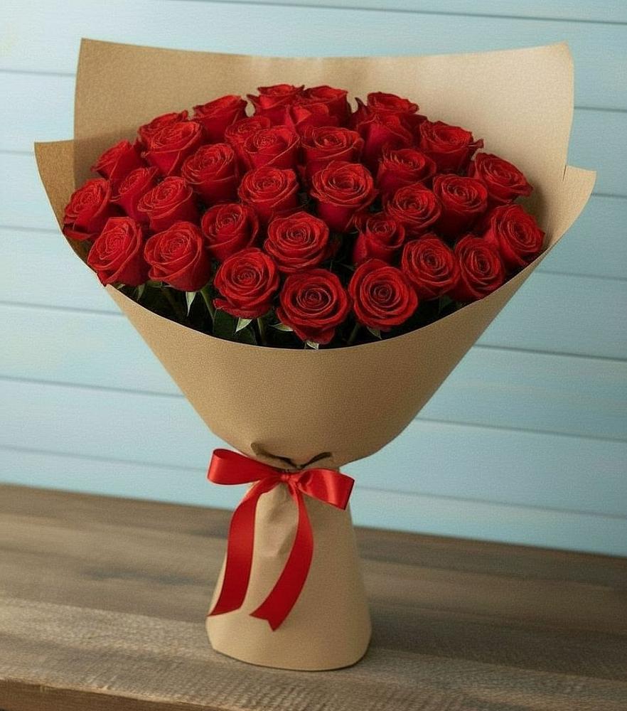 Букет Красные розы Милано в Дракино