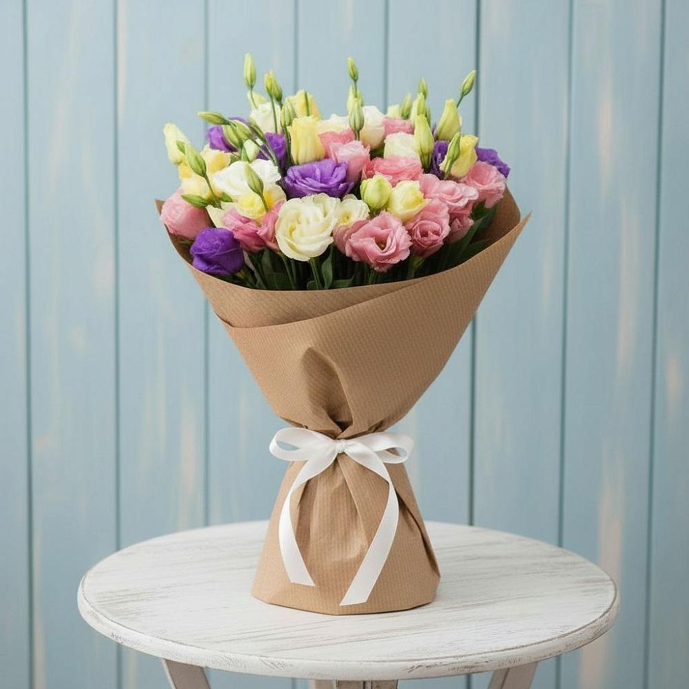 Букет цветов из: Лизиантусы в Дракино