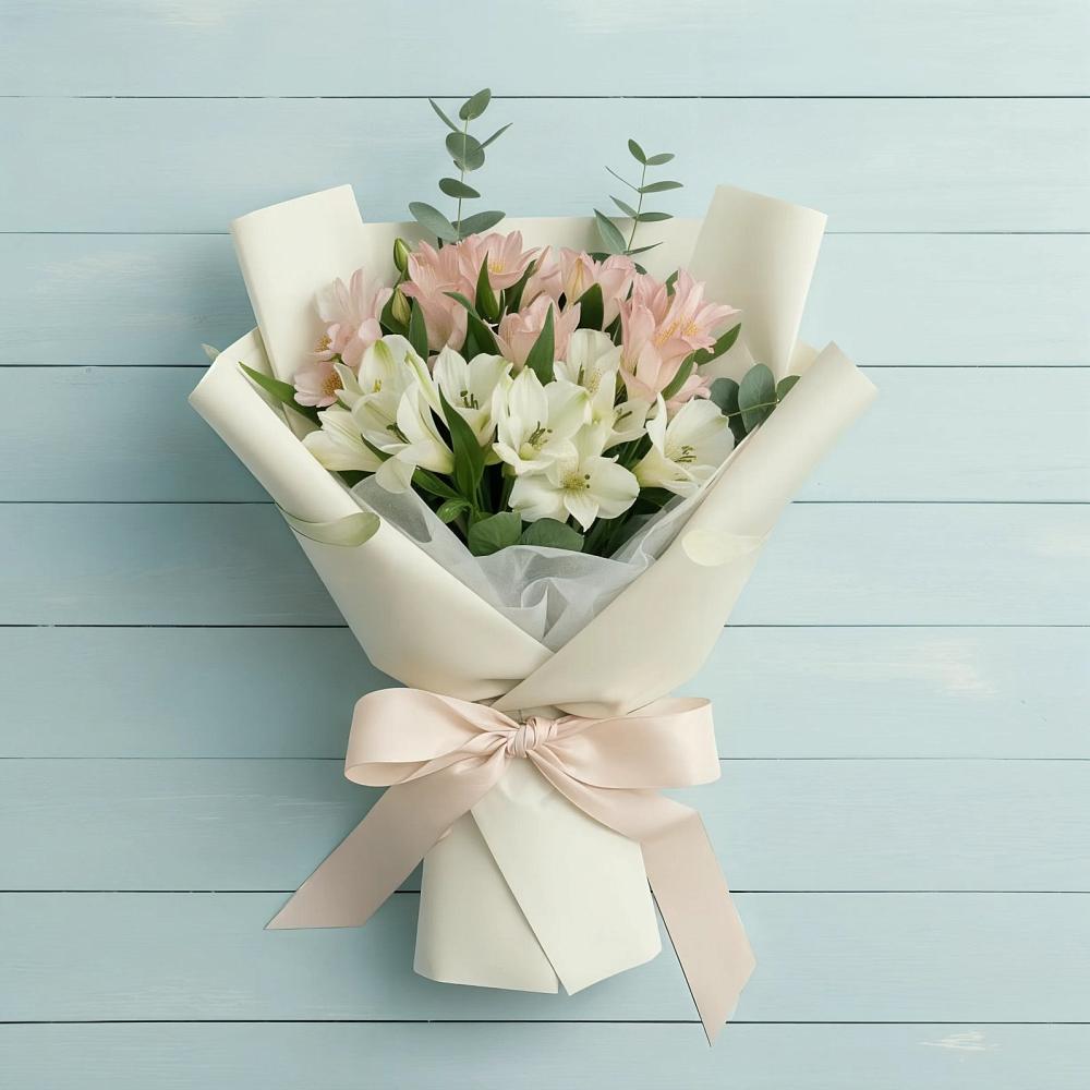 Букет цветов из: Альстромерии в Дракино