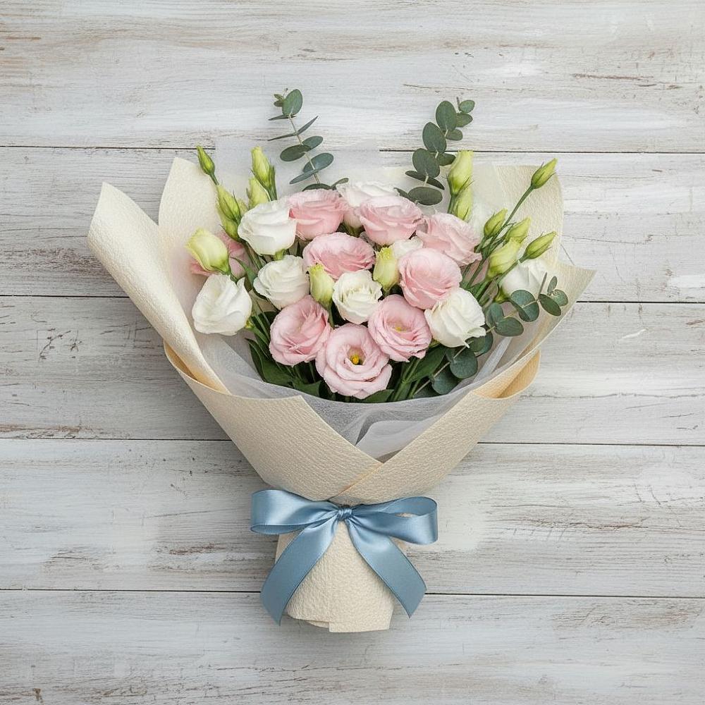 Букет цветов из: Лизиантусы в Дракино